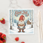Norwegian Nisse God Jul Christmas Napkins Serviette (Beispiel)