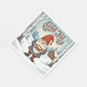 Norwegian Nisse God Jul Christmas Napkins Serviette (Ecke)