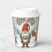 Norwegian Nisse God Jul Christmas Paper Cups Pappbecher (Vorderseite)