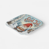 Norwegian Nisse God Jul Christmas Paper Plates Pappteller (Gewinkelt)