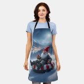 Norwegian Nisse Sledding, Apron Schürze (Getragen)