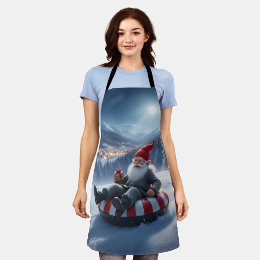 Norwegian Nisse Sledding, Apron Schürze (Getragen)