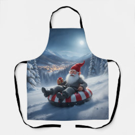 Norwegian Nisse Sledding, Apron Schürze