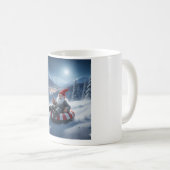 Norwegian Nisse Sledding, Coffee Mug Kaffeetasse (VorderseiteRechts)