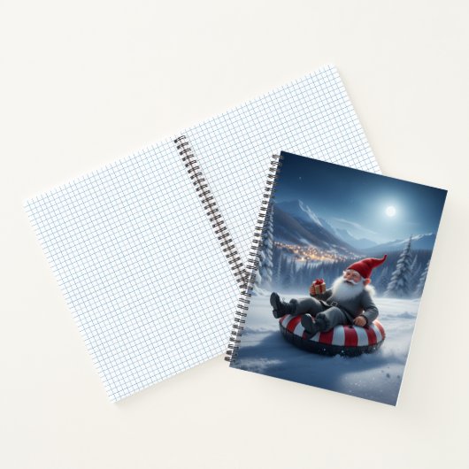Norwegian Nisse Sledding, Notebook Notizblock (Innenseite)