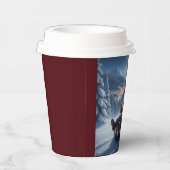 Norwegian Nisse Sledding, Paper Cups Pappbecher (Rechts)