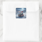 Norwegian Nisse Sledding, Stickers (Tasche)