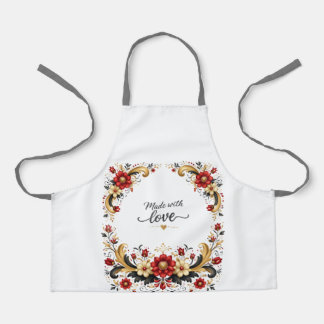 Norwegian Rosemaling Apron for Women Schürze