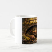 Norwegian Troll Hiding Under Bridge, Coffee Mug Kaffeetasse (Vorderseite Links)