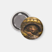 Norwegian Troll Hiding Under Bridge, Magnet (Vorderseite/Rückseite)