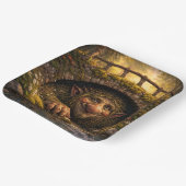 Norwegian Troll Hiding Under Bridge, Paper Plates Pappteller (Gewinkelt)