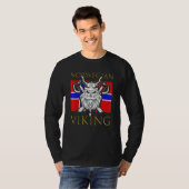 Norwegian Viking Scandinavia Norwegian Flag Proud T-Shirt (Vorne ganz)