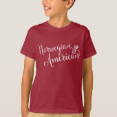 Norwegisch American Entwinted Hearts T-Shirt (Vorderseite)