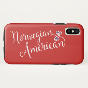 Norwegisch American Enwined Hearted Handy Case