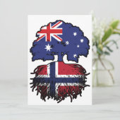 Norwegisch Australien Tree Roots Einladung (Stehend Vorderseite)
