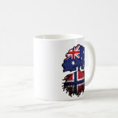 Norwegisch Australien Tree Roots Kaffeetasse (VorderseiteRechts)