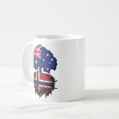 Norwegisch Australien Tree Roots Kaffeetasse (Vorderseite Links)