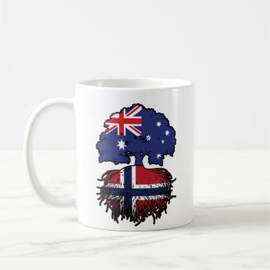 Norwegisch Australien Tree Roots Kaffeetasse (Links)