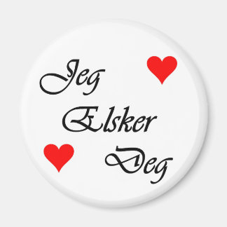 Norwegisch "I Liebe you" Norsk "Jeg Elsker Deg. Magnet