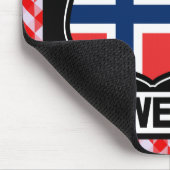 Norwegisch-Minnesotan Mousepad (Ecke)