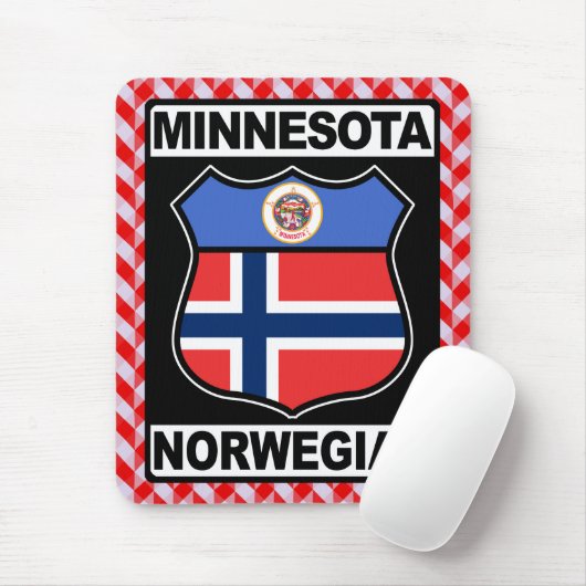 Norwegisch-Minnesotan Mousepad (Mit Mouse)