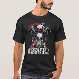 Norwegisch nach Blood American von Birth Patriot v T-Shirt