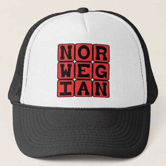 Norwegisch, Staatsangehörigkeit Truckerkappe (Vorderseite)