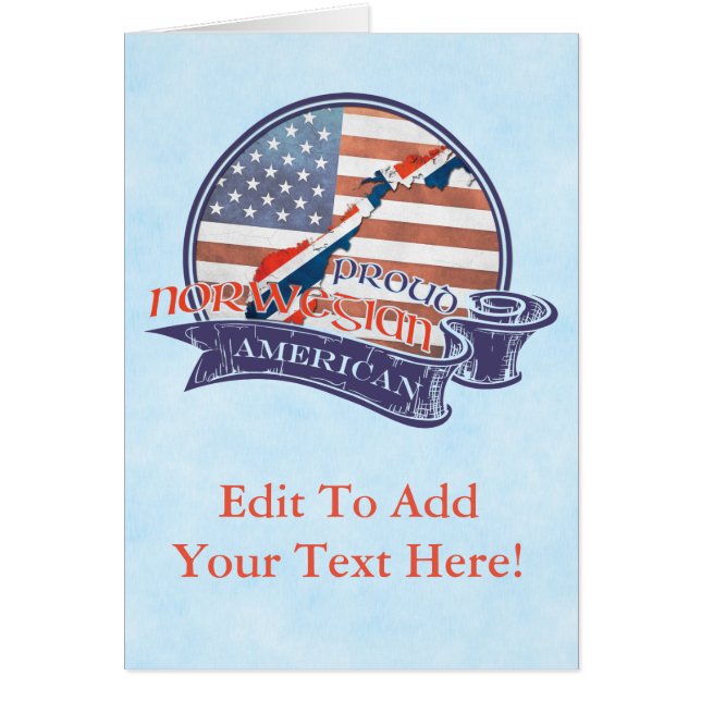 Norwegische American Card (Vorne)
