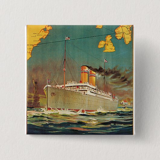 Norwegische amerikanische Linie Button (Vorderseite)