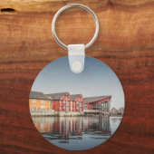 Norwegische bemalte Häuser Schlüsselanhänger (Vorderseite)