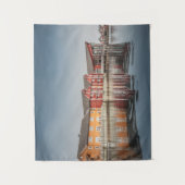 Norwegische bemalte Häuser Wandteppich (Vorderseite)