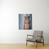 Norwegische bemalte Häuser Wandteppich (Beispiel)