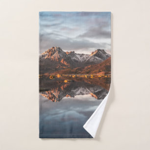 Norwegische Berge Landschaftsfotografie Handtuch