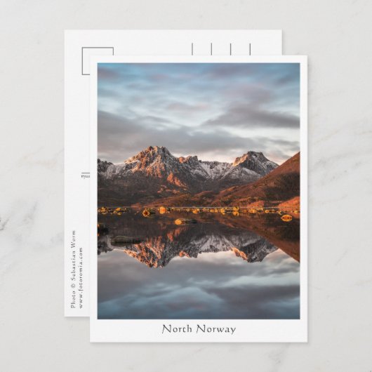 Norwegische Berge Landschaftsfotografie Postkarte (Vorne/Hinten)