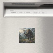 Norwegische Bergtroll-Folklore-Kunst Magnet (In Situ (Geschirrspüler))
