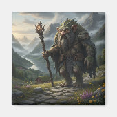 Norwegische Bergtroll-Folklore-Kunst Magnet (Vorne)