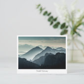 Norwegische Bergwelt Postkarte (Stehend Vorderseite)