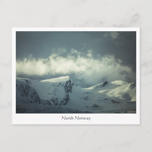 Norwegische Bergwelt Postkarte (Vorderseite)