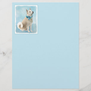 Norwegische Buhund-Malerei - Niedliche Original Hu