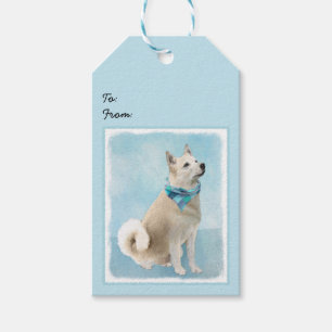 Norwegische Buhund-Malerei - Niedliche Original Hu Geschenkanhänger