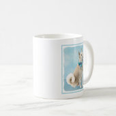 Norwegische Buhund-Malerei - Niedliche Original Hu Kaffeetasse (VorderseiteRechts)