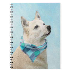 Norwegische Buhund-Malerei - Niedliche Original Hu Notizblock
