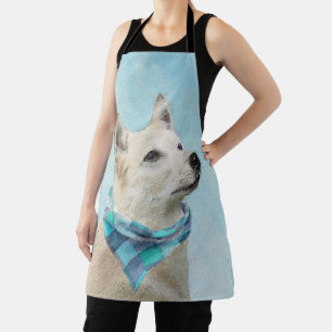 Norwegische Buhund-Malerei - Niedliche Original Hu Schürze