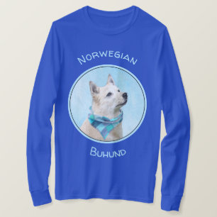 Norwegische Buhund-Malerei - Niedliche Original Hu T-Shirt