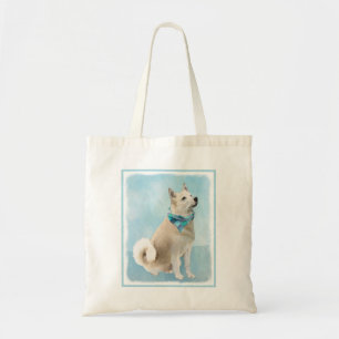 Norwegische Buhund-Malerei - Niedliche Original Hu Tragetasche