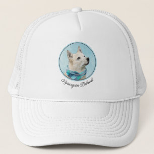 Norwegische Buhund-Malerei - Niedliche Original Hu Truckerkappe
