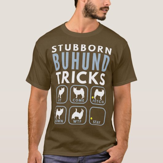 Norwegische Buhund Tricks - Hundeschulung T-Shirt (Vorderseite)