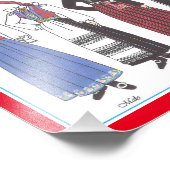 Norwegische Bunad II-Papierpuppe Fotodruck (Ecke)