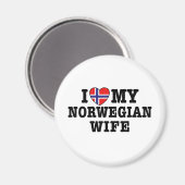 norwegische Ehefrau Magnet (Vorderseite/Rückseite)