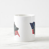 Norwegische Elkhound-Flagge Kaffeetasse (Mittel)